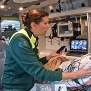 Using video streaming and consultation in the ambulance.