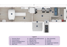 Interim Diagnostic Imaging mobile MRI trailer