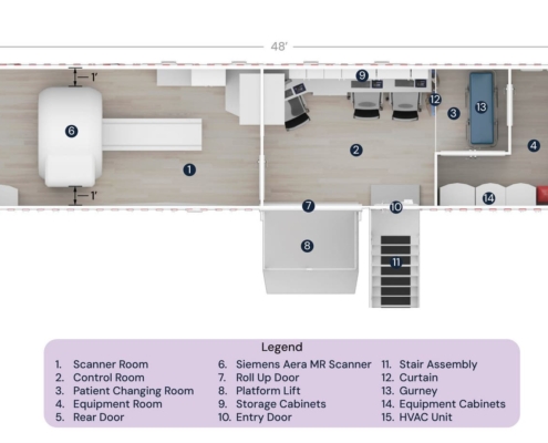 Interim Diagnostic Imaging mobile MRI trailer