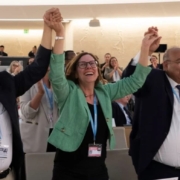 The conclusion of discussions on the Pandemic Agreement in Committee at the World Health Assembly 2025.